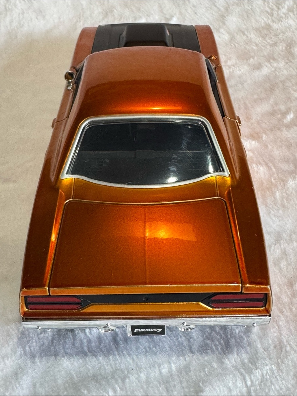 Orange Metallic Muscle Car Model - Picture 5 of 10
